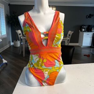 Vibrant Floral One-Piece Swimsuit